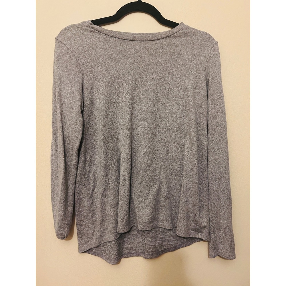 American Eagle Long Sleeve Top Women Small Grey Excellent Soft & Sexy Plush